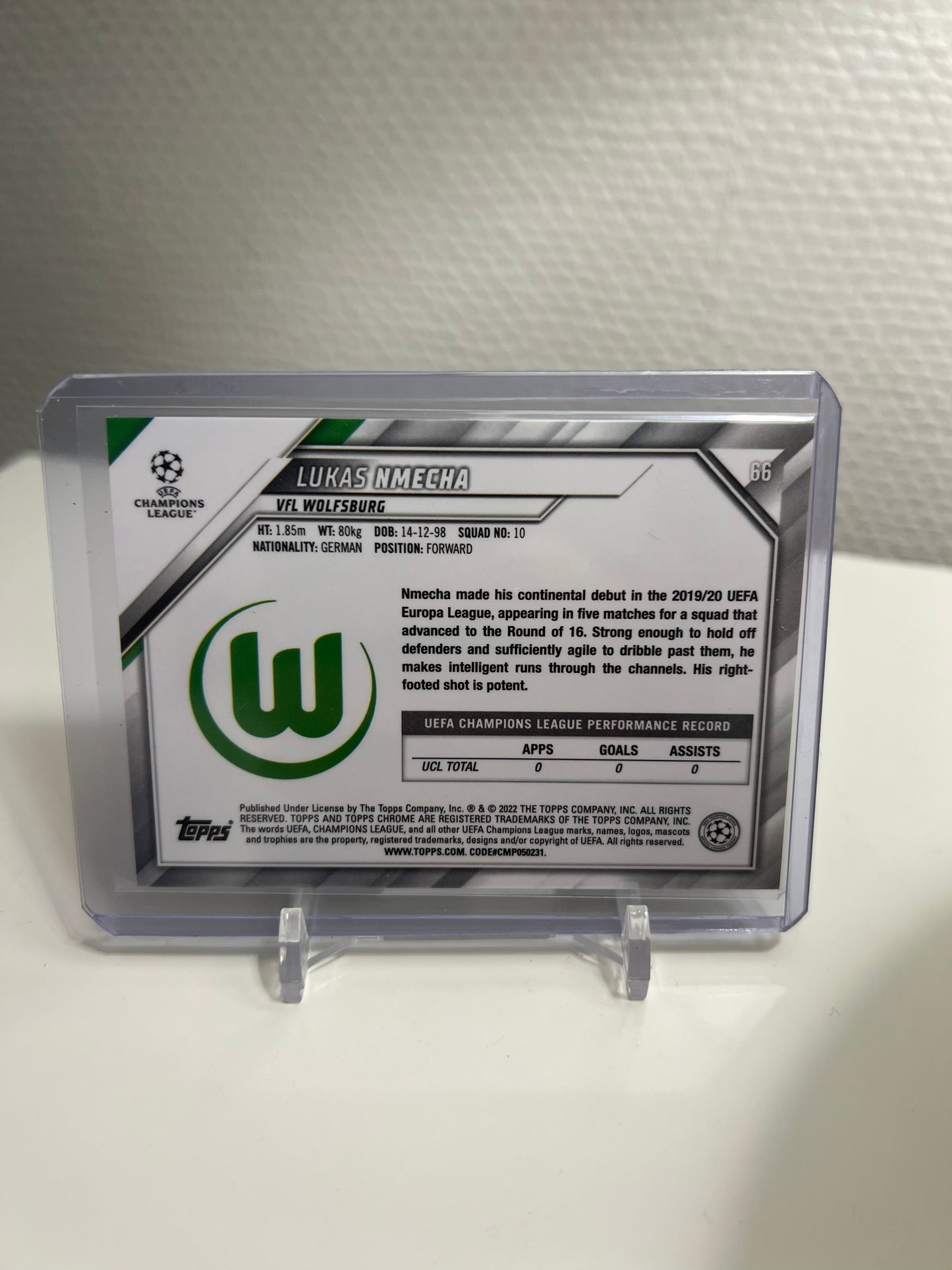 Chrome 21-22 - Lukas Nmecha Ray Wave - VFL Wolfsburg