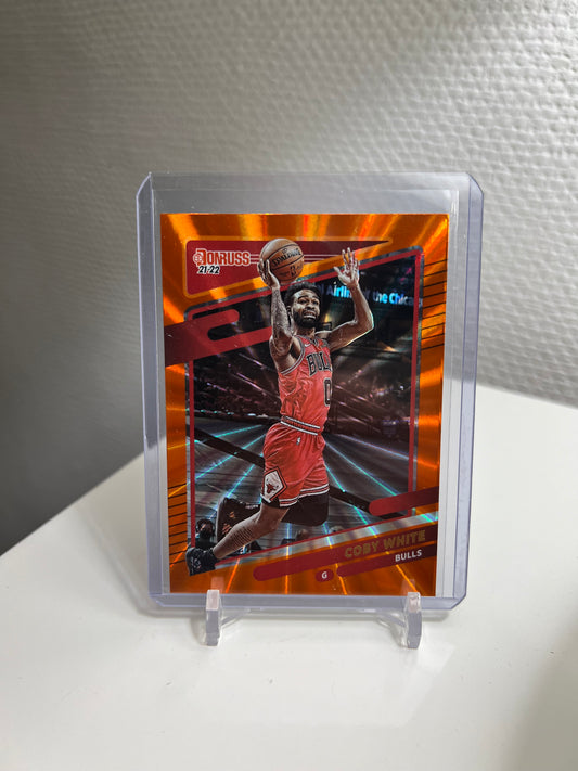 Donruss 21-22 - Coby White Orange Laser - Chicago Bulls