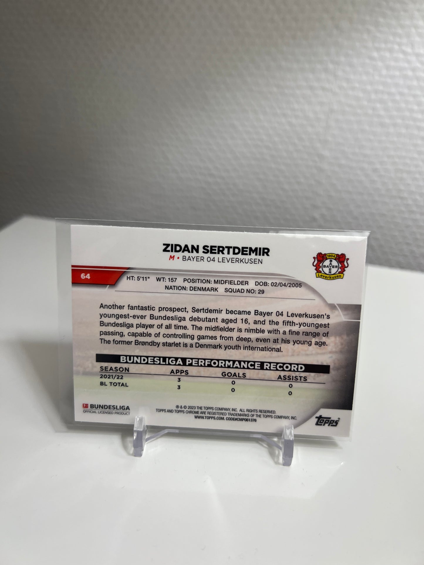 Chrome 22-23 - Zidan Sertdemir - Bayer 04 Leverkusen