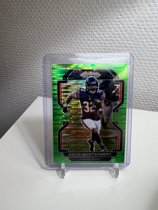 Prizm 21 - David Montgomery Green Pulsar - Chicago Bears