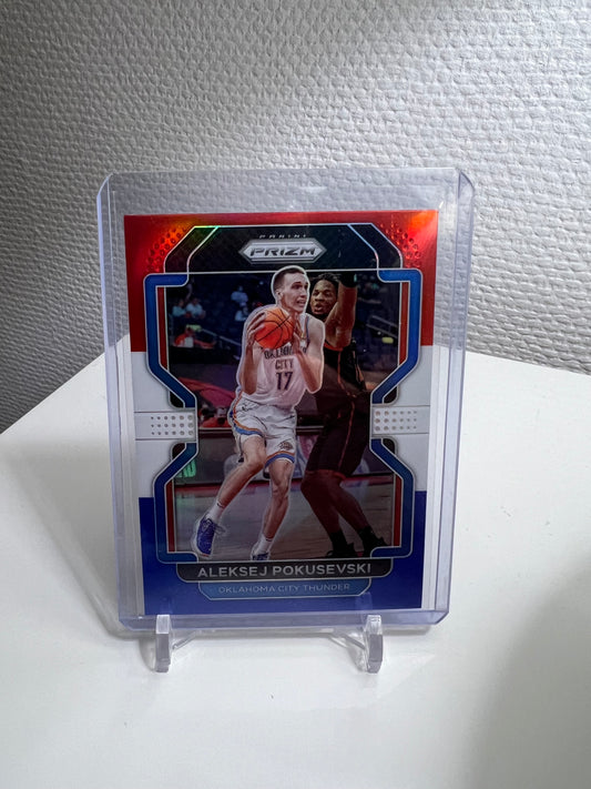 Prizm 21-22 - Aleksej Pokusevski Tri-Color - Oklahoma City Thunder