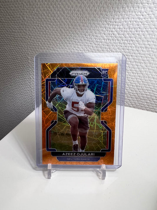 Prizm 21 - Azeez Ojulari Orange Velocity RC Card - New York Giants