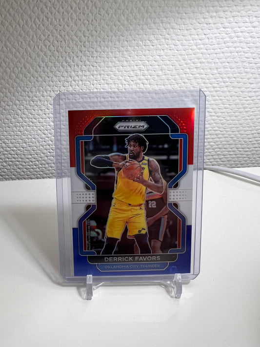 Prizm 21-22 - Derrick Favors Tri-Color - Oklahoma City Thunder