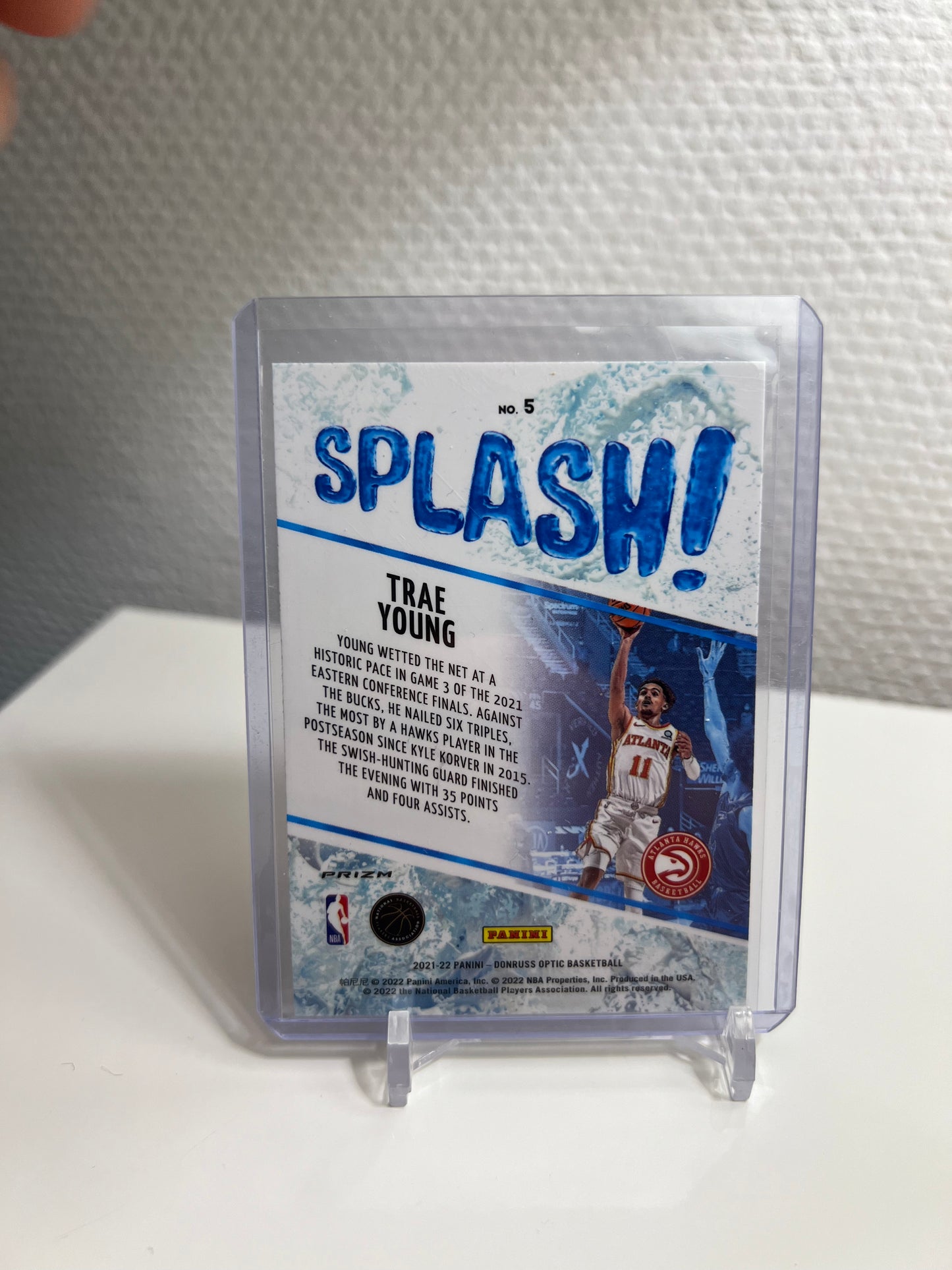 Donruss Optic 21-22 - Trae Young Splash! Prizm - Atlanta Hawks