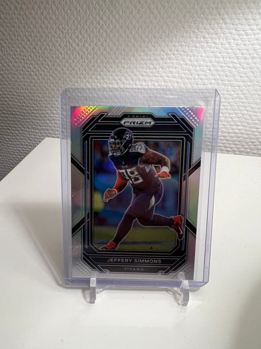 Prizm 22 - Jeffrey Simmons Silver Holo - Tennessee Titans