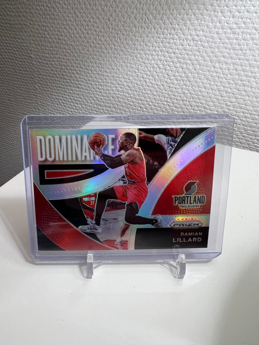 Prizm 21-22 - Damian Lillard Dominance Silver Prizm - Portland Trail Blazers