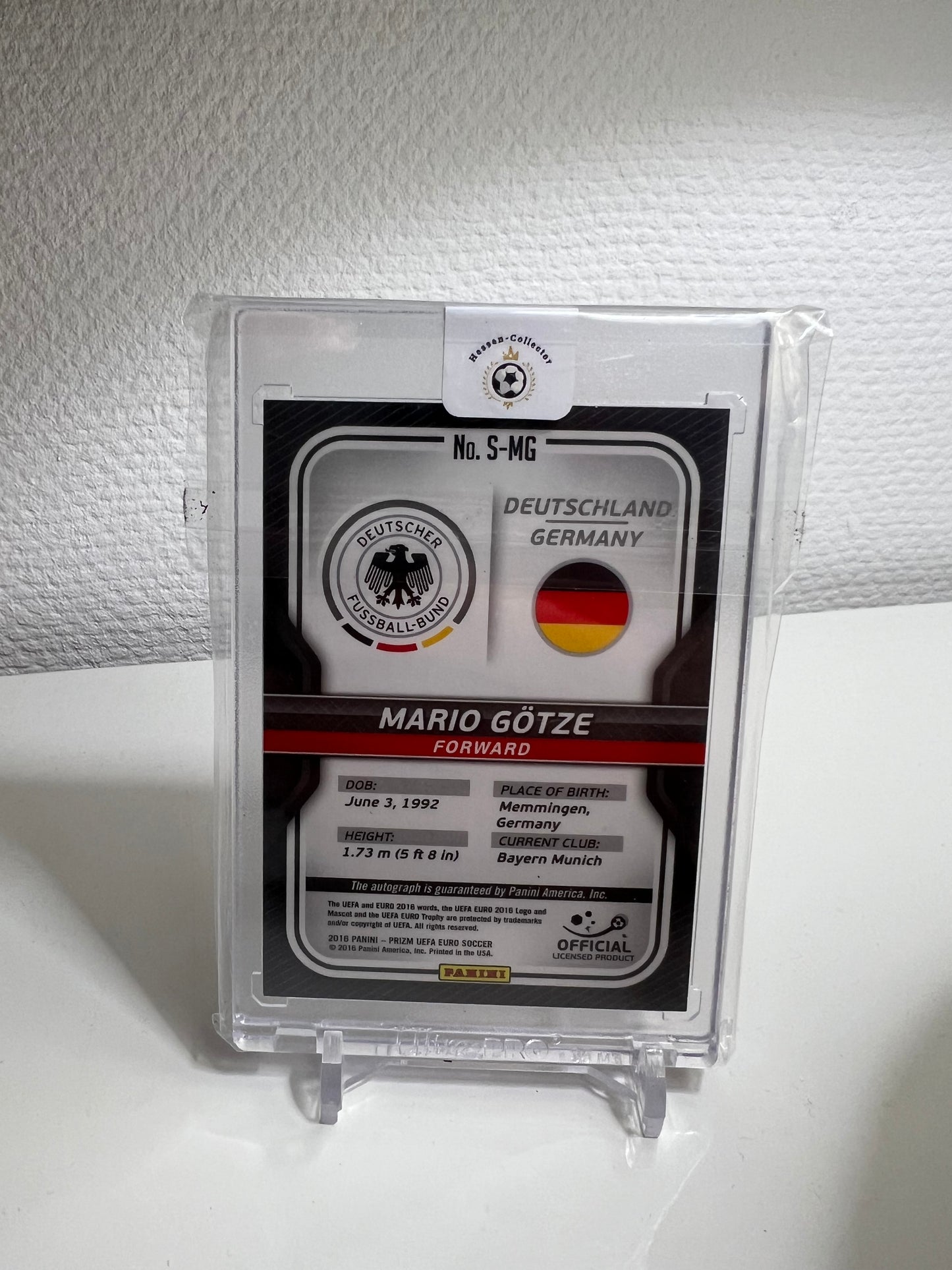 Prizm 16 - Mario Götze Autograph EURO 2016 - Deutschland #S-MG