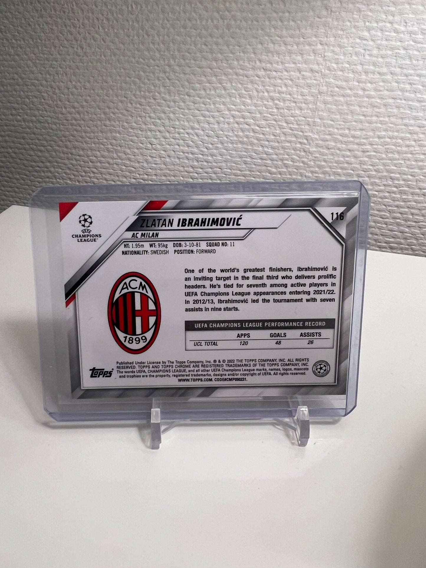 Chrome 21-22 - Zlatan Ibrahimovic - AC Mailand