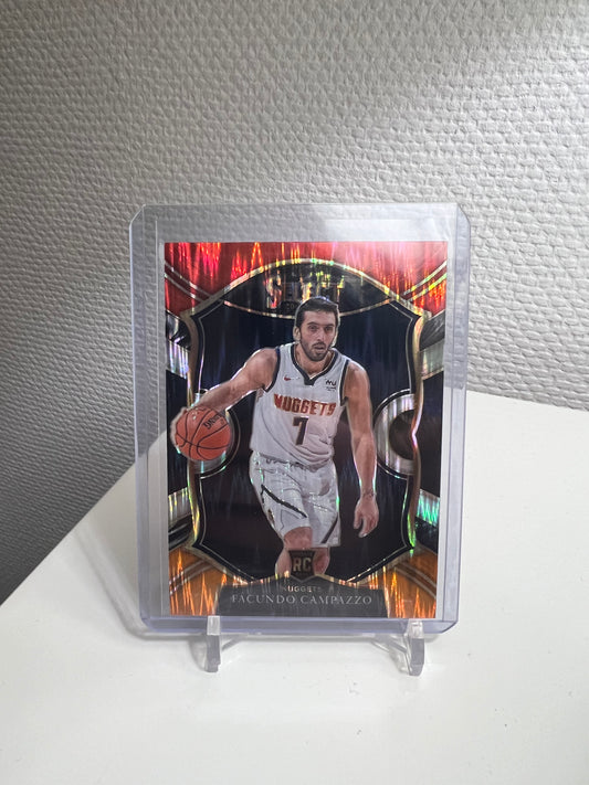 Select 20-21 - Facundo Campazzo Prizm RC Card Tri-Color Shimmer - Denver Nuggets