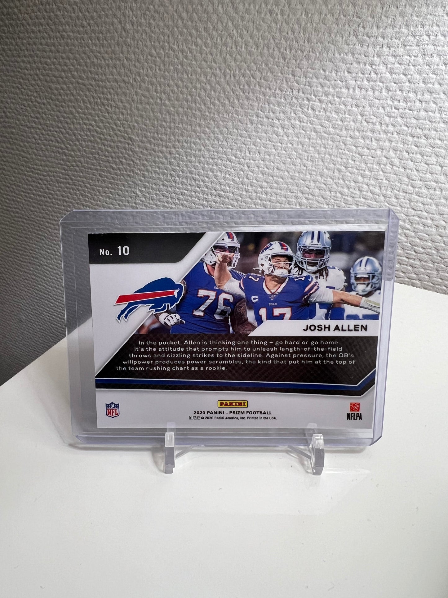 Prizm 20 - Josh Allen Go Hard or Go Home - Buffalo Bills
