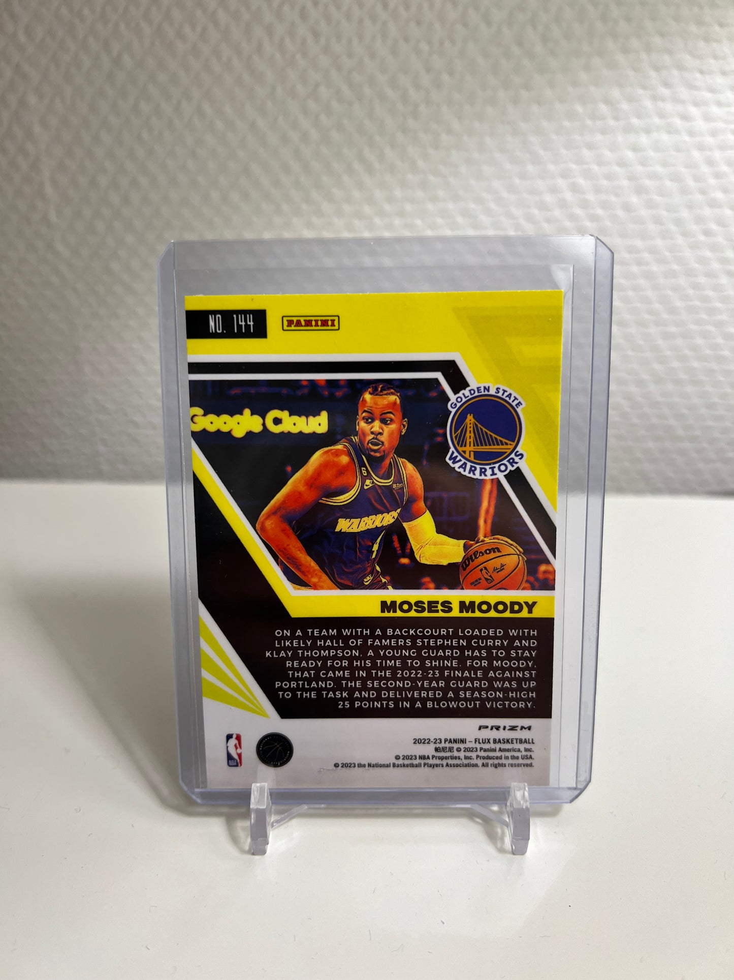 Flux 22-23 - Moses Moody Silver Prizm - Golden State Warriors