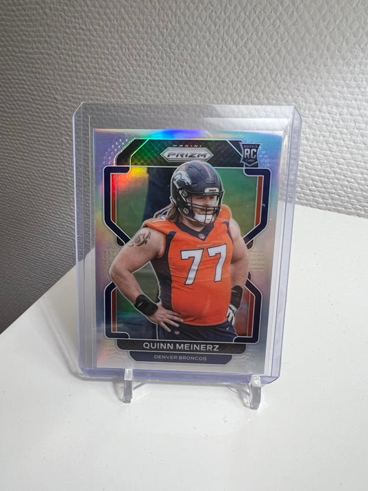 Prizm 21 - Quinn Meinerz Silver Holo RC Card - Denver Broncos