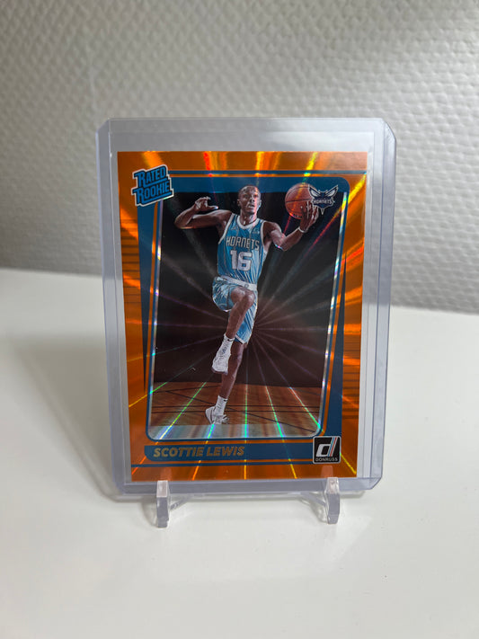 Donruss 21-22 - Scottie Lewis Orange Laser Rated Rookie - Charlotte Hornets