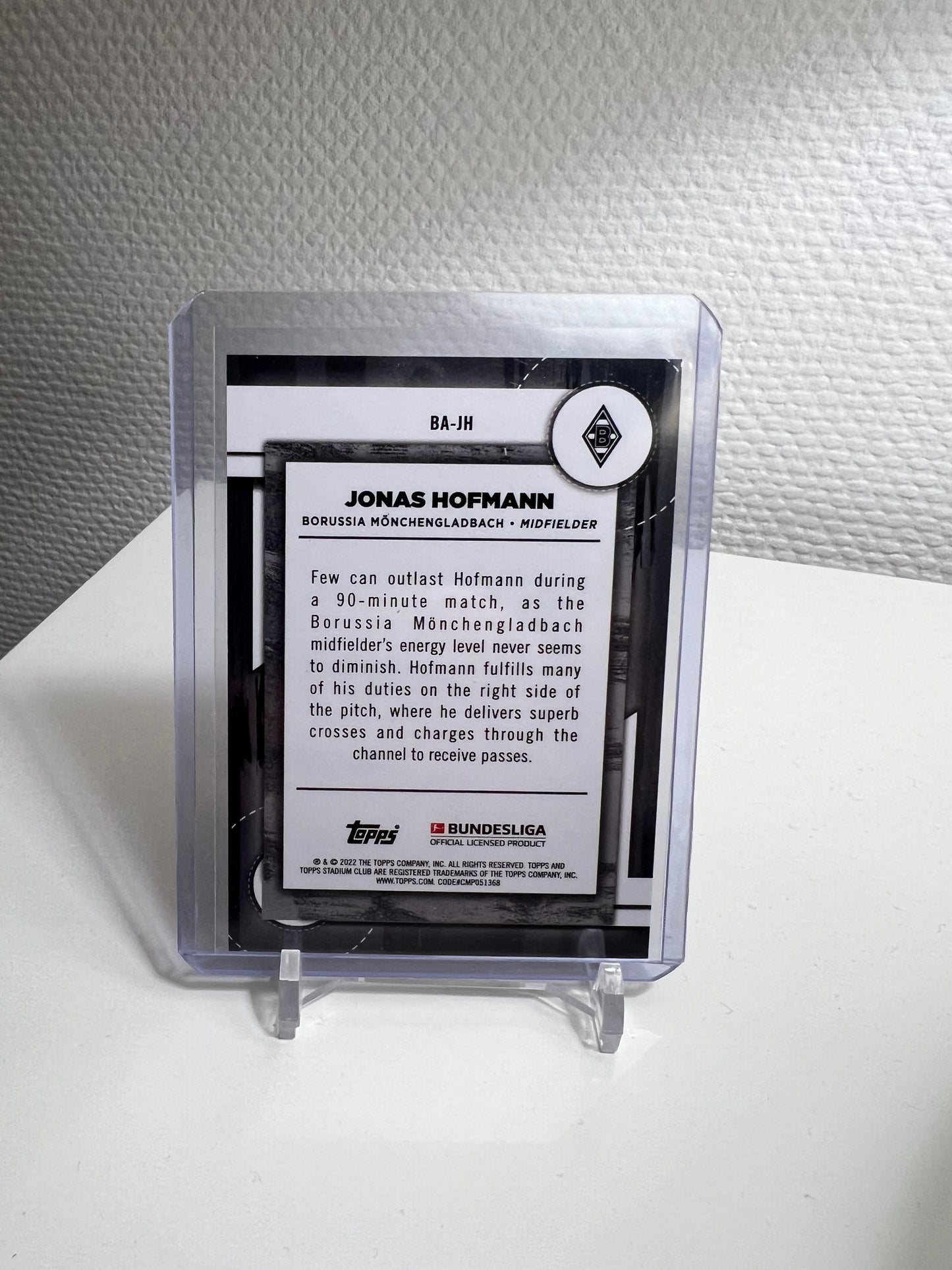 Stadium Club Chrome 21-22 - Jonas Hofmann Ball Artists - Borussia Mönchengladbach #BA-JH