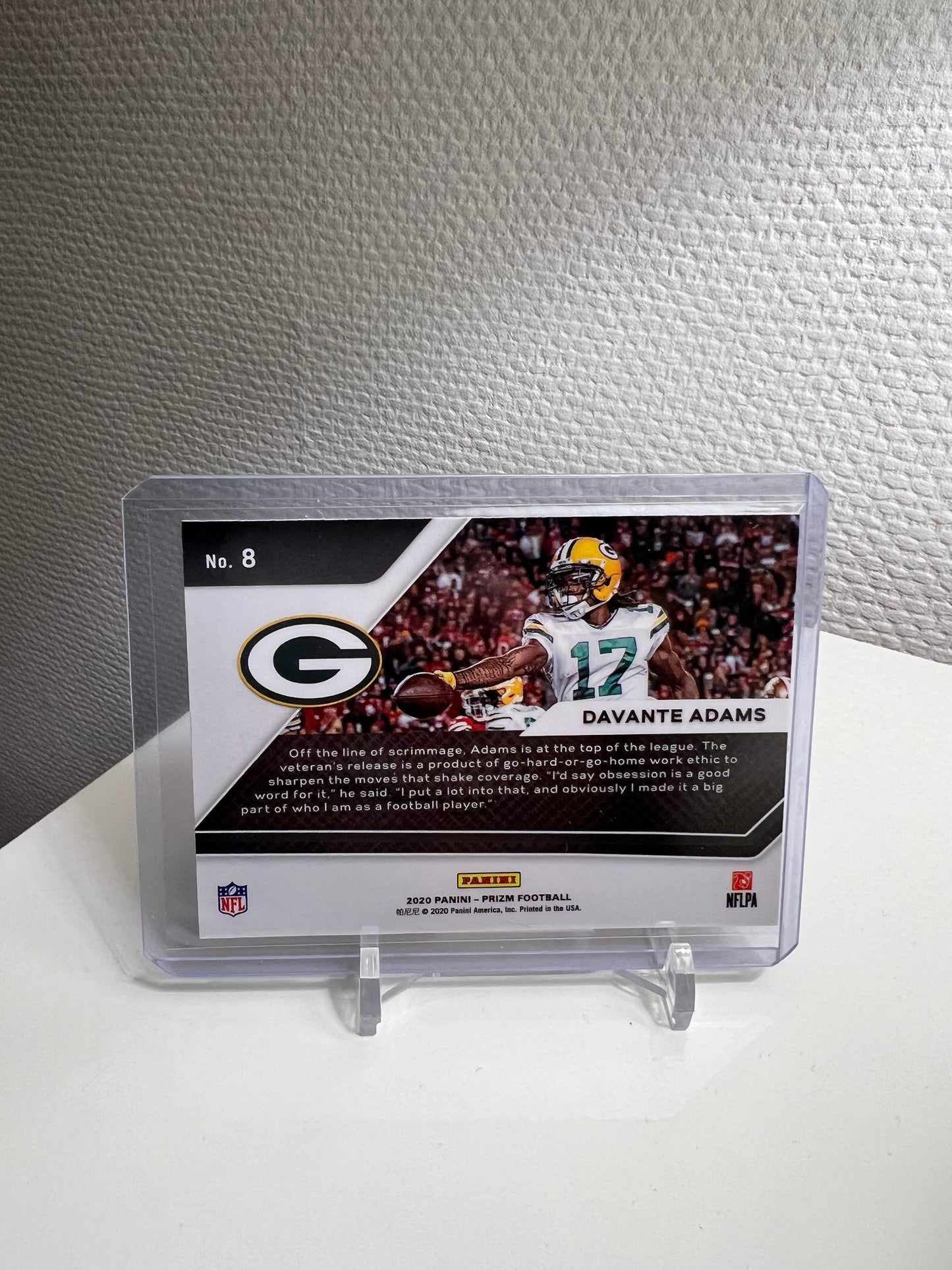 Prizm 20 - DaVante Adams Go Hard or Go Home - Green Bay Packers