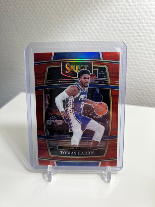 Select 21-22 - Tobias Harris Red /199 Prizm Concourse - Philadelphia 76ers