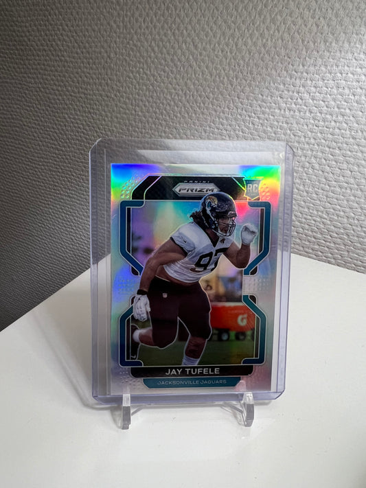 Prizm 21 - Jay Tufele Silver RC Card - Jacksonville Jaguars