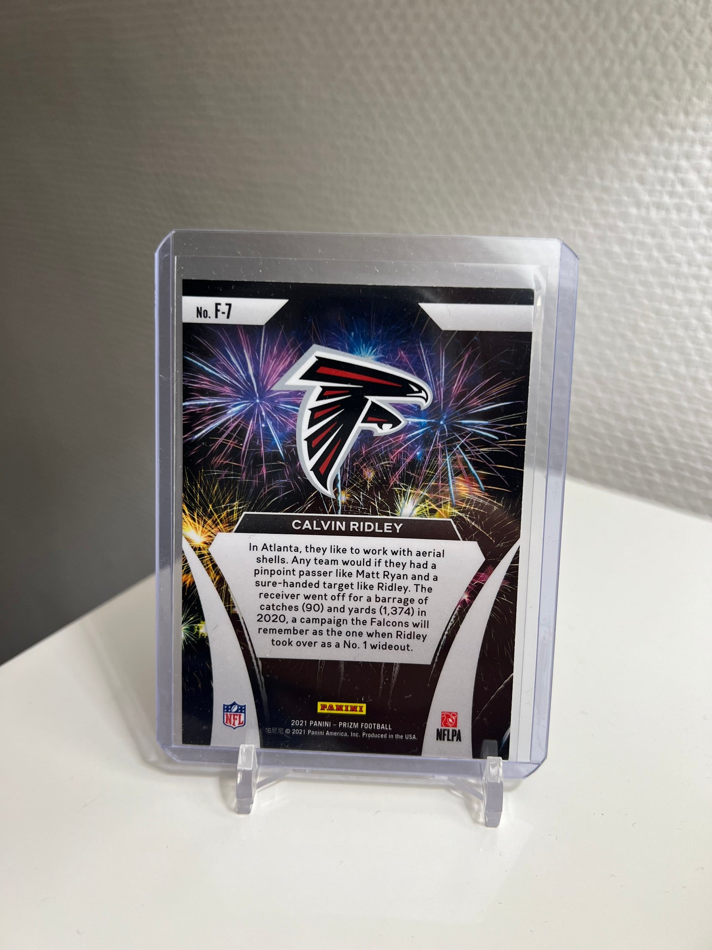 Prizm 21 - Clavin Ridley Fireworks - Atlanta Falcons #F-7