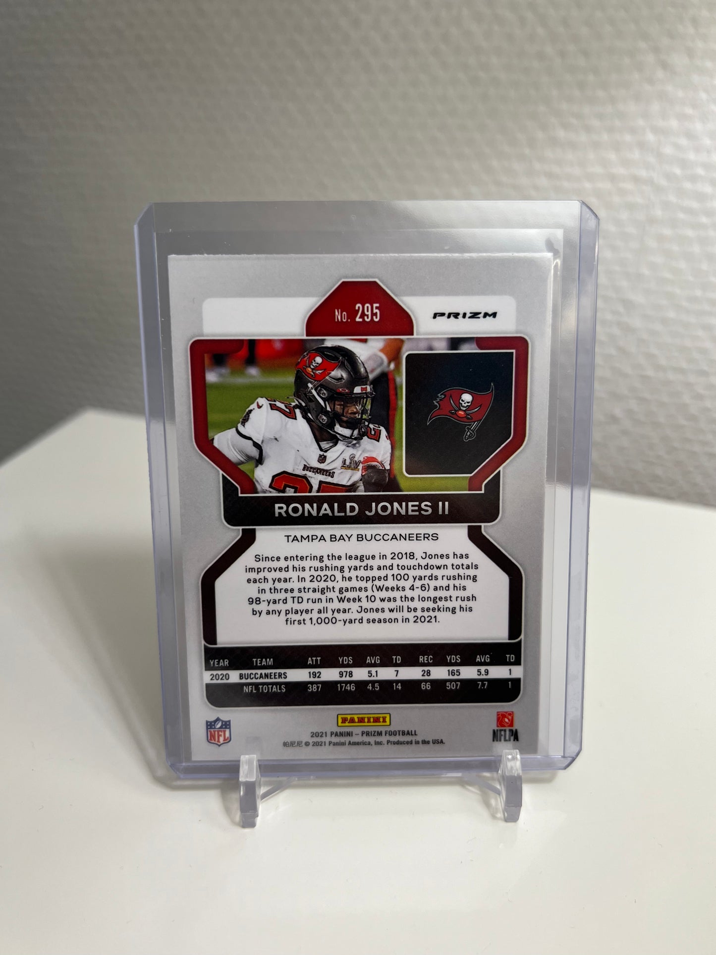 Panini Prizm 21 - Ronald Jones II Tri-Color - Tampa Bay Buccaneers