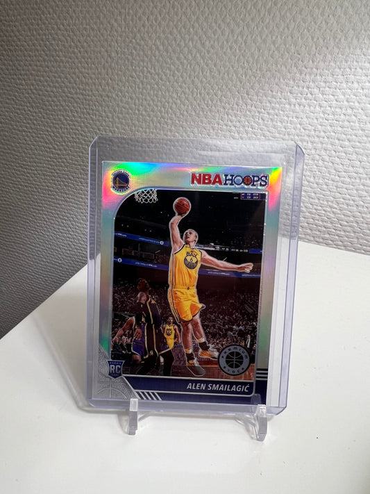 Hoops Premium Stock 19-20 - Alen Smailagic Silver Prizm RC Card - Golden State Warriors