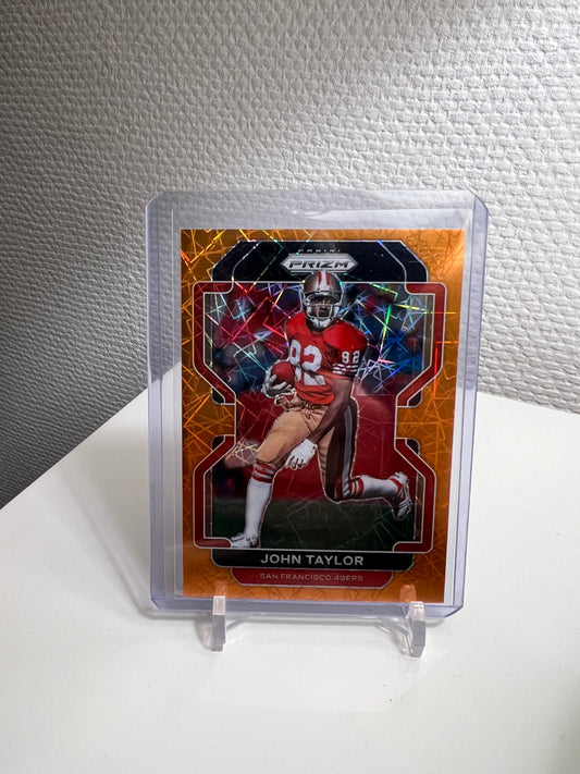 Prizm 21 - John Taylor Orange Velocity - San Francisco 49ers