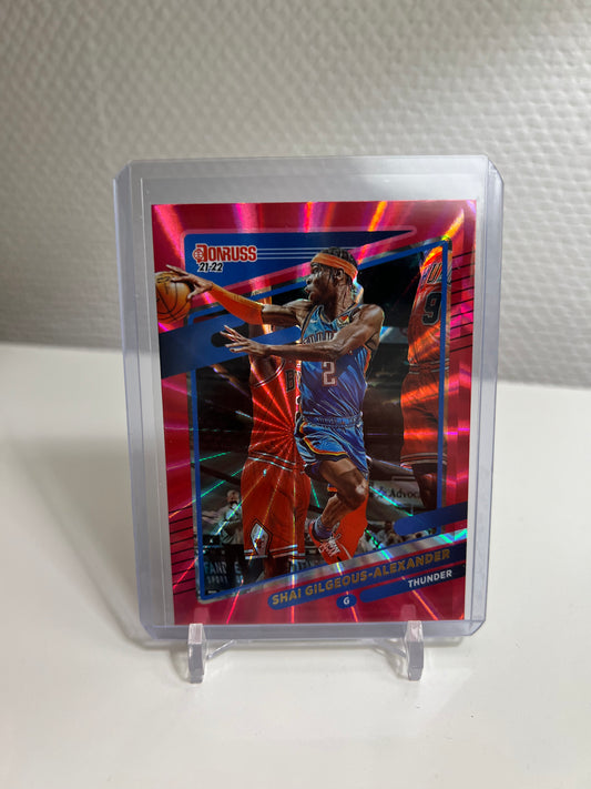 Donruss 21-22 - Shai Gilgeous-Alexander Pink Laser - Oklahoma City Thunder