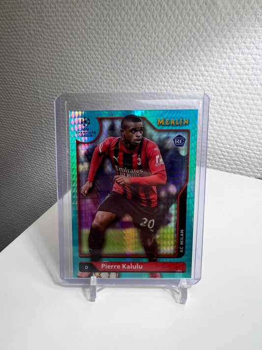 Merlin 21-22 - Pierre Kalulu Aqua Prism RC Card - AC Mailand