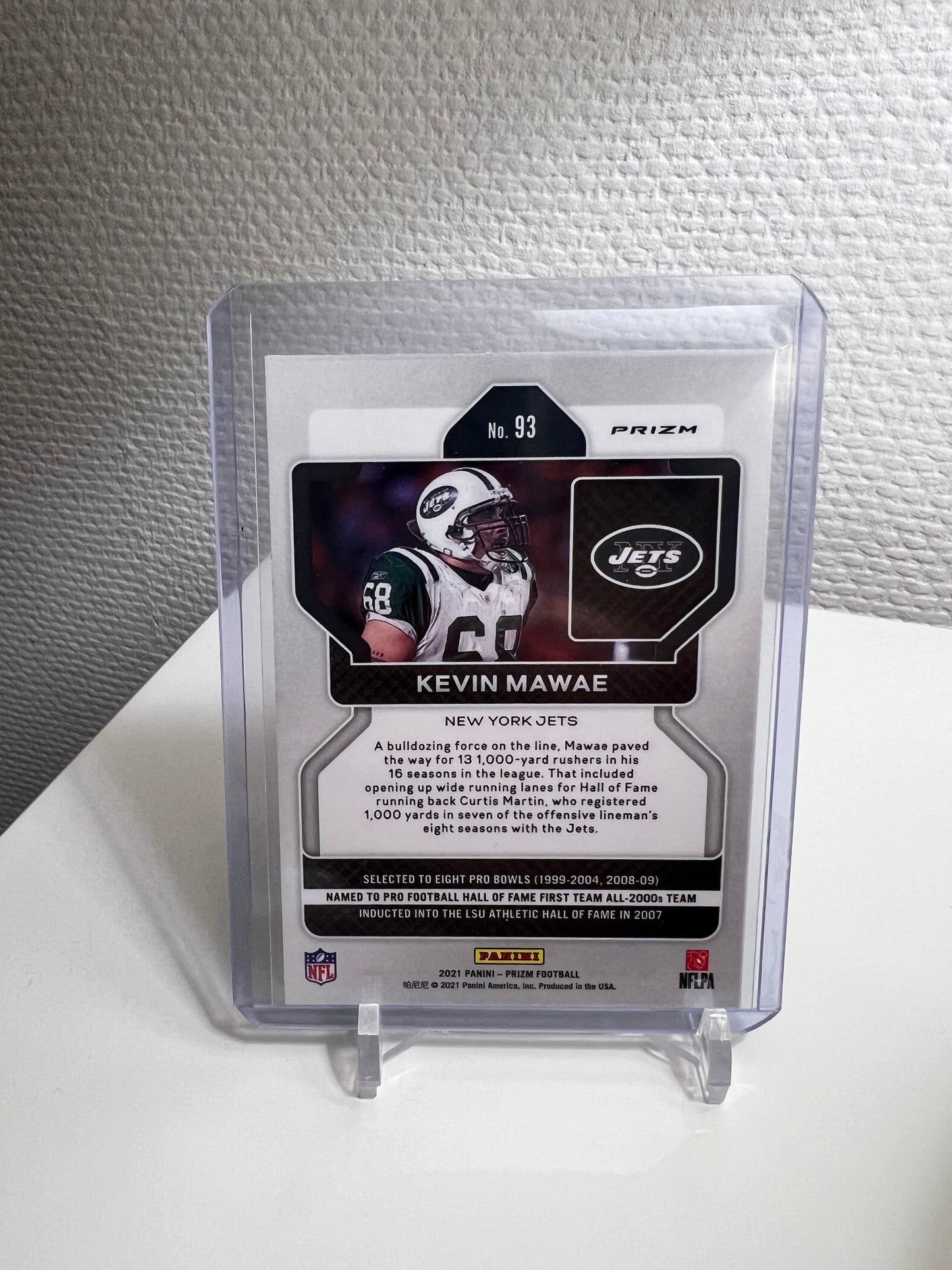 Prizm 21 - Kevin Mawae Green Pulsar - New York Jets