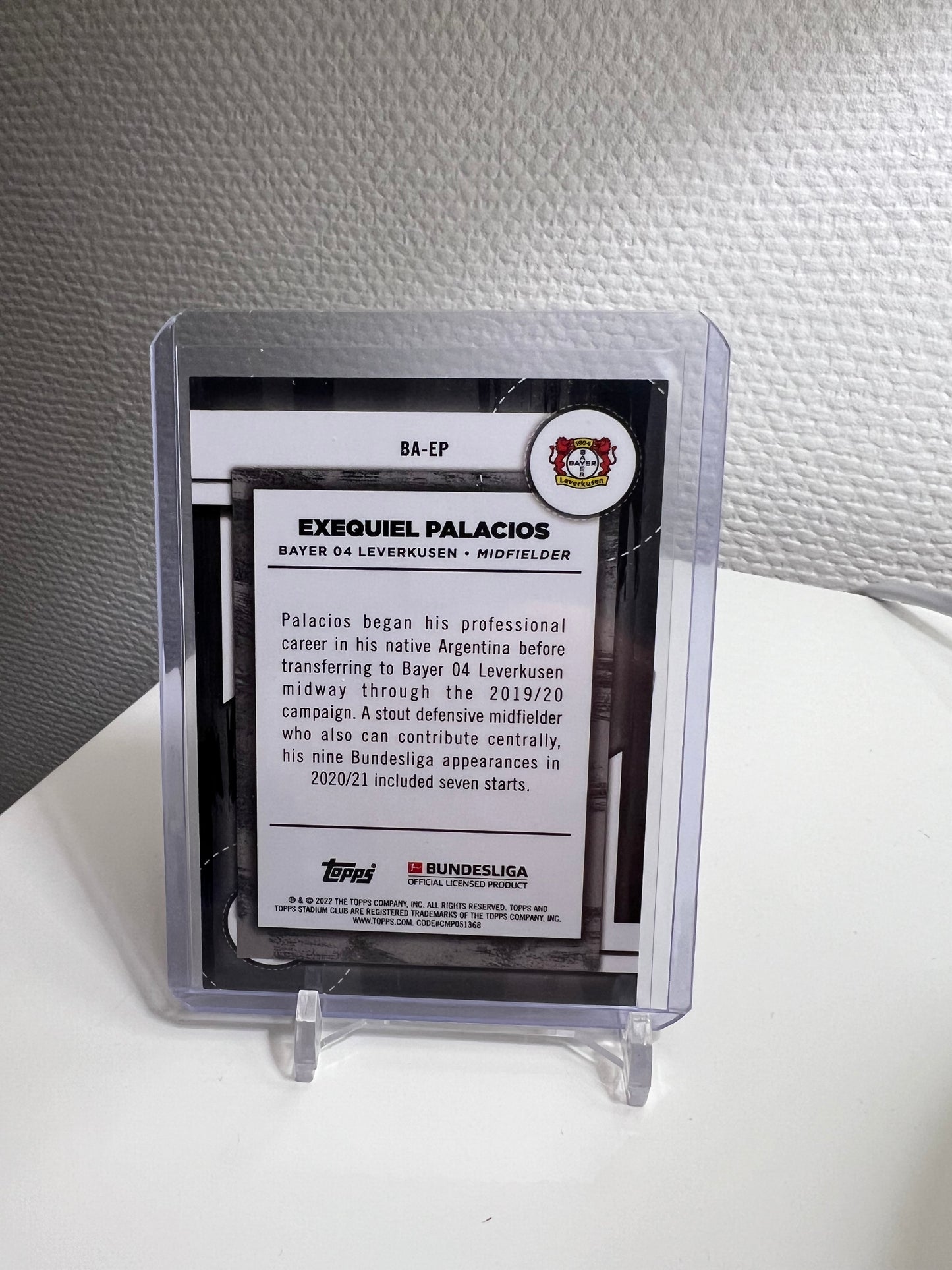 Stadium Club Chrome 21-22 - Exequiel Palacios Ball Artists - Bayer 04 Leverkusen #BA-EP