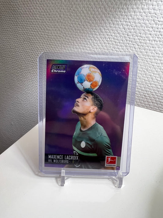 Stadium Club Chrome 21-22 - Maxence Lacroix /299 Purple - VfL Wolfsburg