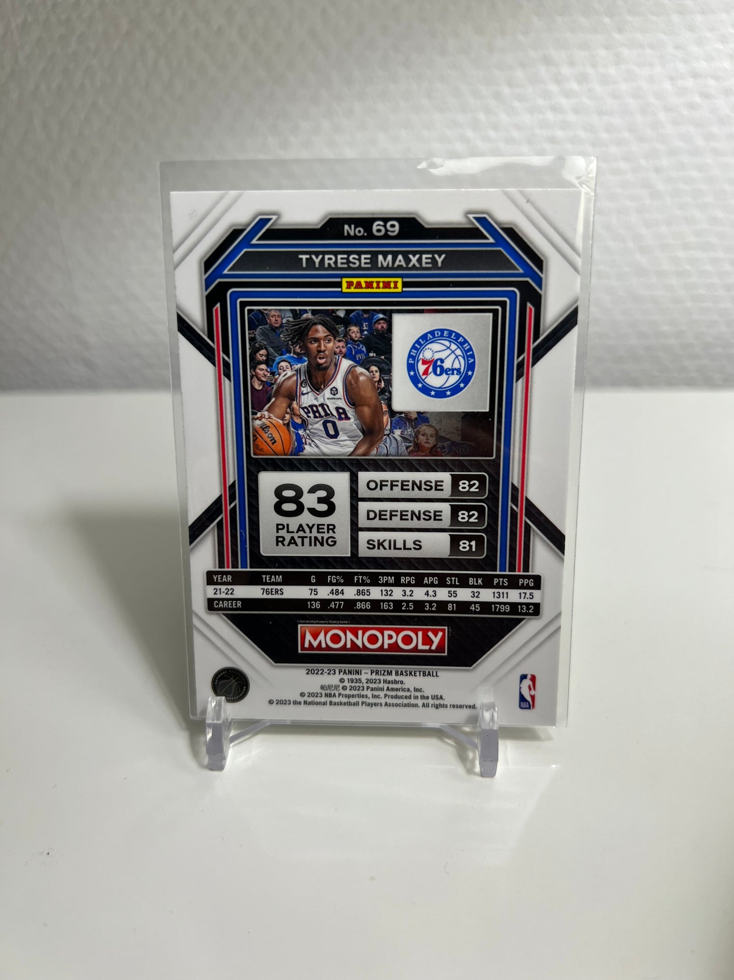 Panini Prizm Monopoly 22-23 - Tyrese Maxey - Philadelphia 76ers