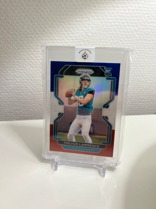Panini Prizm 21 - Trevor Lawrence RC Card Tri-Color Red Blue White - Jacksonville Jaguars