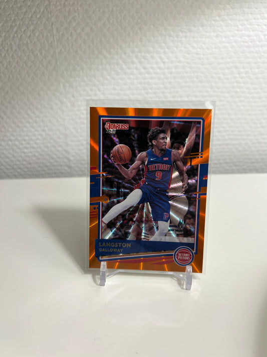 Panini Donruss 20-21 - Langston Galloway Orange Laser - Detroit Pistons