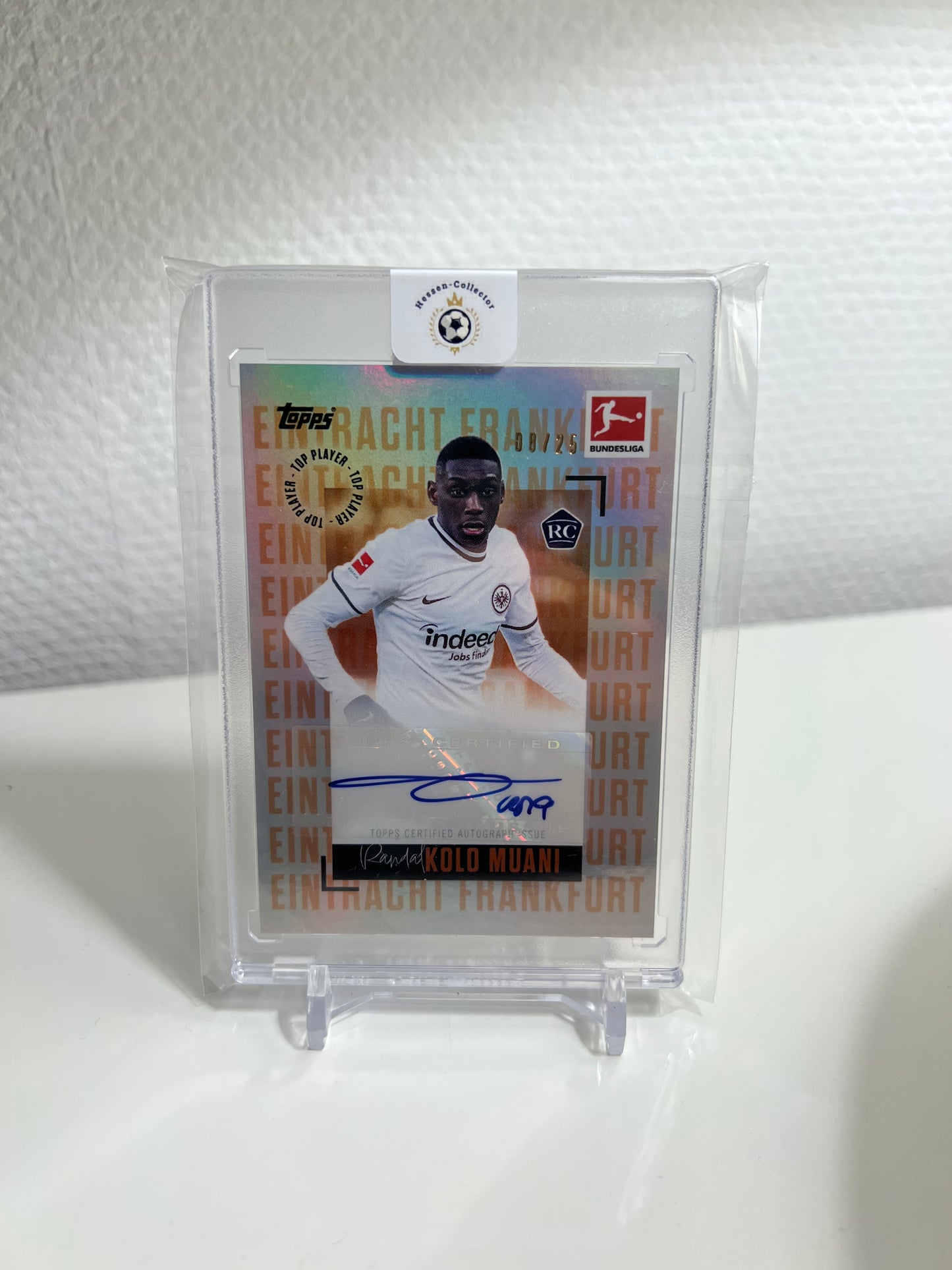 Topps Stars of the Season 22-23 - Randal Kolo Muani RC Card Autograph Orange /25 - Eintracht Frankfurt