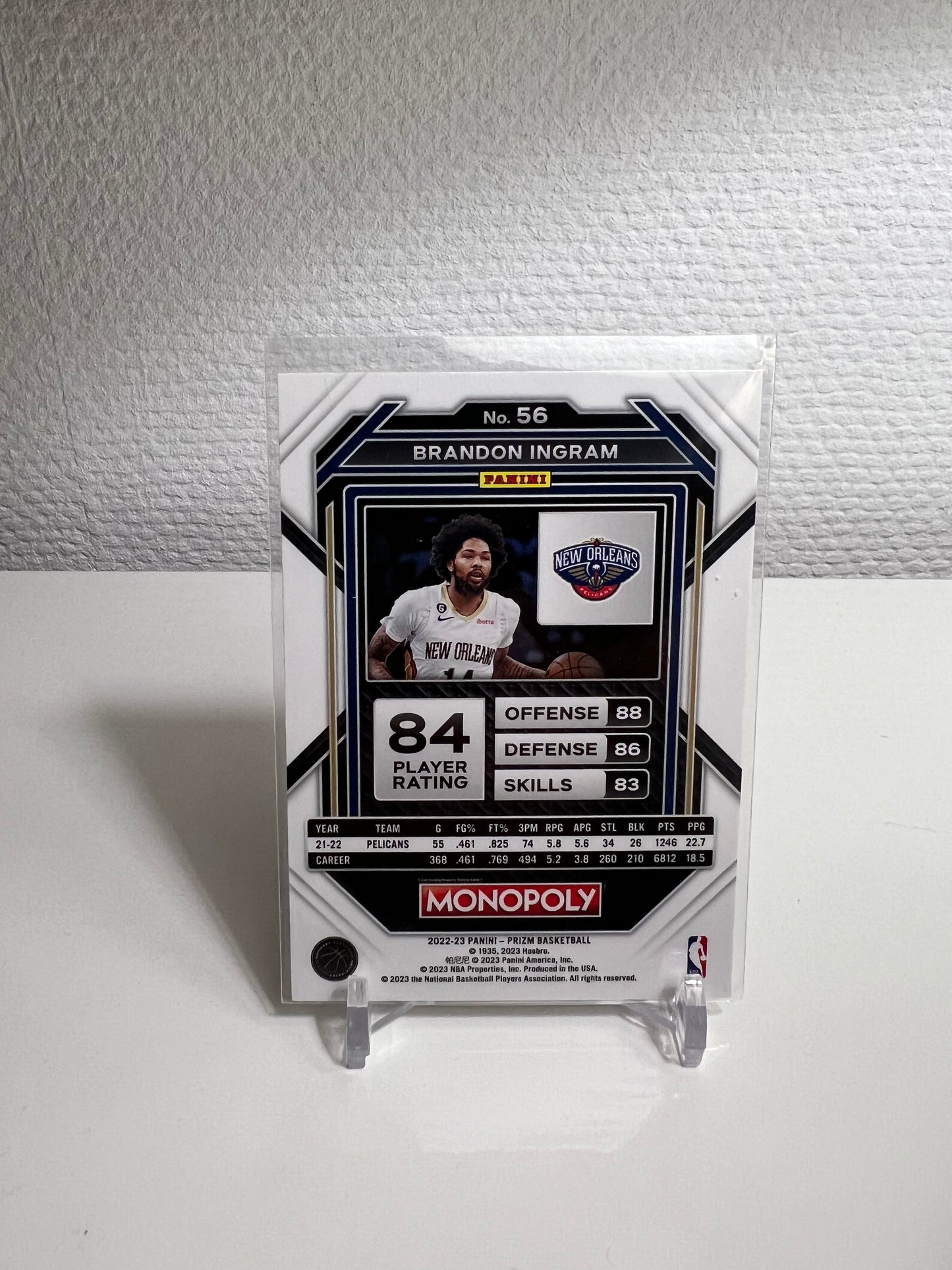 Panini Prizm Monopoly 22-23 - Brandon Ingram - New Orleans Pelicans