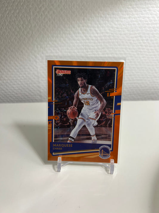 Panini Donruss 20-21 - Marquese Chriss Orange Laser - Gold State Warriors