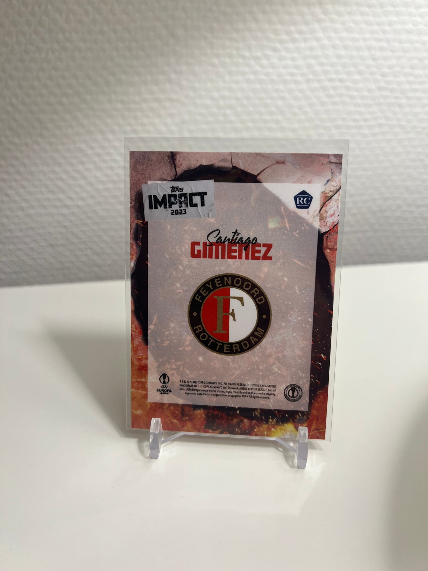 Topps Impact 22-23 - Santiago Gimenez RC Card - Feyenoord Rotterdam