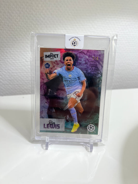 Topps Impact 22-23 - Rico Lewis Rainbow /5 RC Card - Manchester City