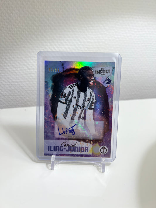 Topps Impact 22-23 - Samuel Iling-Junior Autograph /99 Blue RC Card - Juventus Turin