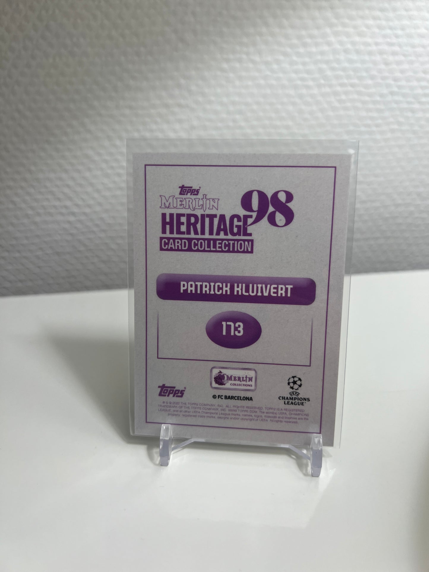 Merlin Heritage 98 22-23 - Patrick Kluivert Legend - FC Barcelona