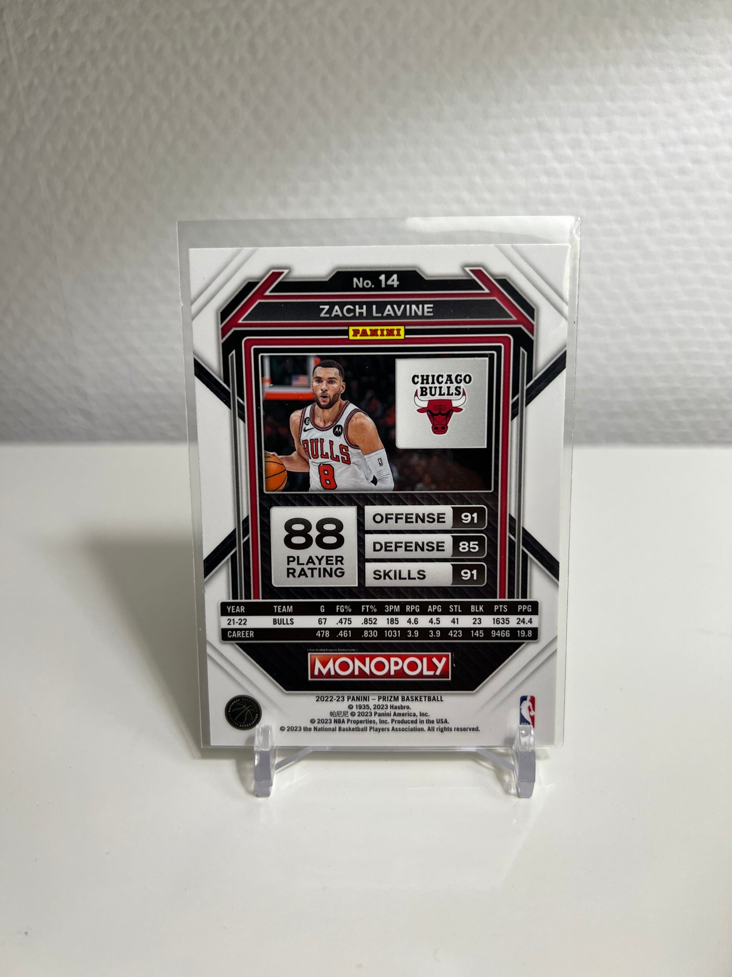 Panini Prizm Monopoly 22-23 - Zach Lavine - Chicago Bulls